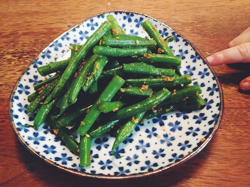 Goma-ae mit grünen Bohnen | Uchi Gohan - Rezepte von japanischer ...